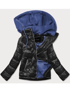 BH FOREVER Černo/modrá dámská bunda s kapucí (BH2003BIG)