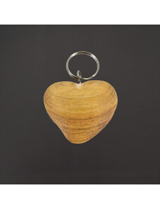 AMADEA Dřevěný přívěšek na klíče srdce, 3 cm