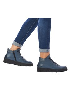Dámská kotníková obuv v krásné modré barvě Remonte R7995