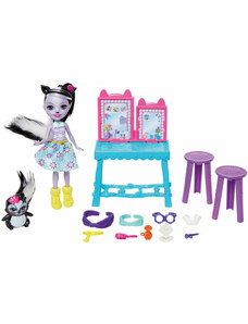 Mattel Hrací sada Enchantimals kosmetický stolek s panenkou
