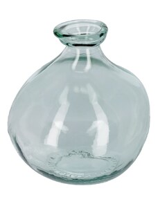 Čirá skleněná váza Kave Home Brenna 18 cm