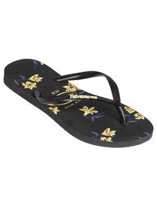 HAVAIANAS Dámské žabky Slim Floral černé