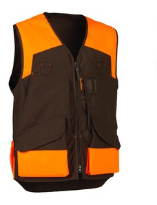 SOLOGNAC Lovecká vesta Renfort 500 hnědo-oranžová fluorescenční