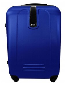 Rogal Tmavě modrý lehký plastový cestovní kufr "Superlight" - vel. M, L, XL