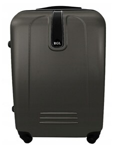 Rogal Černý lehký plastový cestovní kufr "Superlight" - vel. M, L, XL