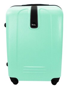 Rogal Zelený lehký plastový cestovní kufr "Superlight" - vel. M, L, XL