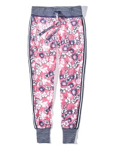 MUSTANG Dámske růžové kalhoty s květinovým vzorem ANNOUK