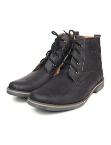 Černě matné kotníkové boty