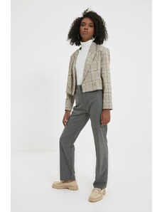 Kalhoty Trendyol - Grau - Široké nohavice