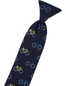 Modrá dětská kravata 31 cm, barevné jízdní kolo Avantgard 558-05009