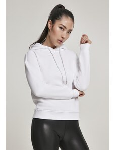Urban Classics Dámská bio mMikina s kapucí bílá