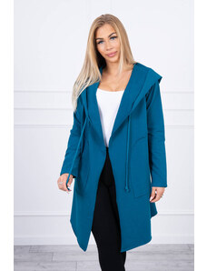 Modrý kabátek s kapucí