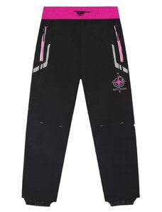 KUGO HK1669 dívčí softshellové kalhoty zateplené ČERNÉ/R