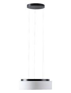Osmont 67392 Eris LE3, závěsné svítidlo z triplexového skla s černým závěsem, LED 27W 3000K, IP40, prům. 44,5 cm