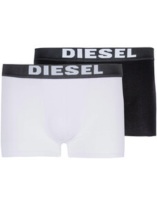 Pánské černé a bílé boxerky Diesel - set 2 ks