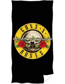 Carbotex Bavlněná osuška Guns N' Roses - 100% bavlna, froté s gramáží 360 gr./m2 - 70 x 140 cm