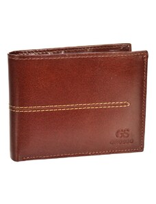 ELOAS Koňakově hnědá pánská kožená peněženka RFID v krabičce