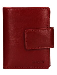Kožená červená peněženka s přezkou - Lagen