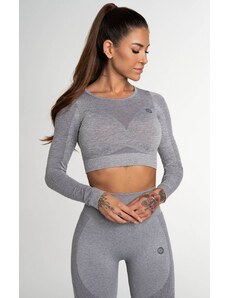 Crop Top Gym Glamour Fusion Light Grey