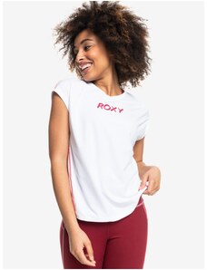 Bílé dámské tričko s nápisem Roxy Training Grl - Dámské