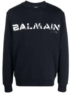 BALMAIN Paris Logo Blue mikina