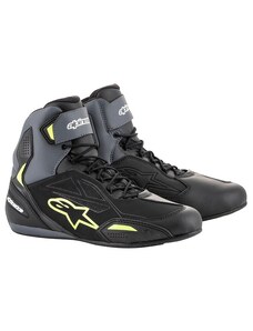 boty FASTER-3 DRYSTAR, ALPINESTARS (černé/šedé/žlutá fluo) 2024