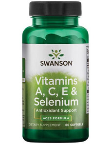 Swanson Vitamins A, C, E & Selenium (ACES) 60 ks, gelové tablety