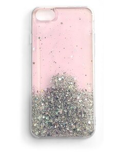 WOZINSKY Wozinsky Star Glitter silikonové pouzdro pro Apple iPhone X růžová