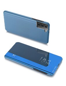 WOZINSKY Pouzdro Clear View pro Samsung Galaxy S21 Plus 5G modrá