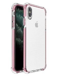 IZMAEL.eu Spring Armor silikonove pouzdro s barevnym lemom pro Apple iPhone XS Max transparentní