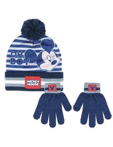 Zimní dětský set Mickey Mouse - Čepice, rukavice
