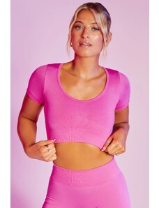 Gymclothes Dámský sportovní top Short Skill Pink