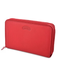 Dámská kožená peněženka Nivasaža N207-PIC-R červená