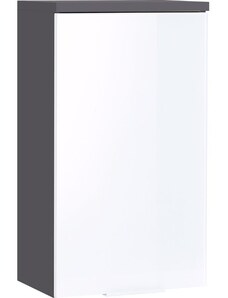 Grafitově šedo bílá závěsná koupelnová skříňka GEMA Penetra 69 x 39 cm