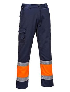 Portwest Reflexní kalhoty Combat Hi-Vis, modré/oranžové, vel. XL