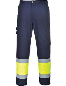 Portwest Reflexní kalhoty Combat Hi-Vis, modré/žluté, vel. S