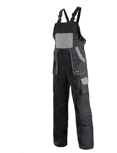 Pánské montérkové kalhoty CXS s laclem, černé/šedé, vel. 62