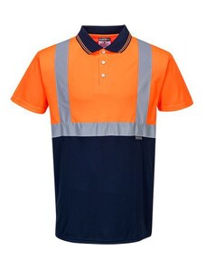 Portwest Reflexní polokošile s krátkým rukávem Two-Tone Hi-Vis, oranžová/modrá, vel. XL