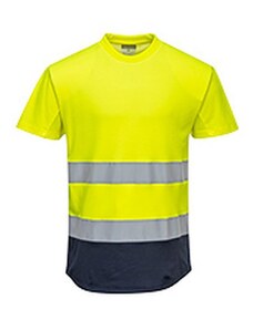 Portwest Reflexní tričko s krátkým rukávem Hi-Vis, žluté/modré, vel. XL