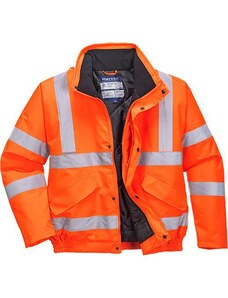 Portwest Reflexní nepromokavá bunda bomber Rocket Hi-Vis, oranžová, vel. L