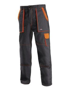 Pánské montérkové kalhoty CXS, černé/oranžové, vel. 68