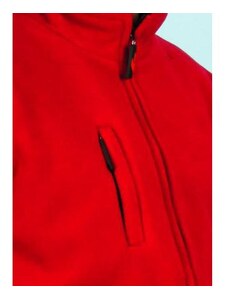 CXS Pánská fleecová mikina na zip, červená, vel. XXXL