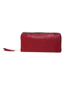 ELOAS Kožená dámská peněženka; červená