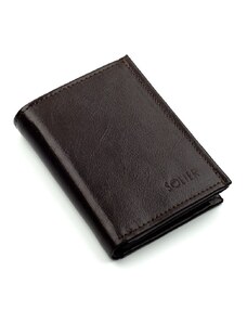 ELOAS Elegantní kožená pánská peněženka; hnědá