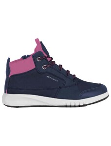 Zimní bota Geox J16FLA Aeranter navy/fuchsia