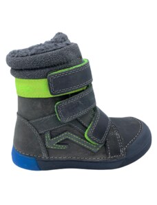 Dětské zimní kotníkové boty D.D.step 068-200B khaki