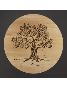AMADEA Dřevěné servírovací prkénko - podnos strom, masivní dřevo, 35 cm