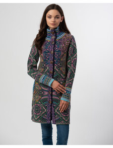 Pletený kabátek Kooi Fenykl vícebarevný