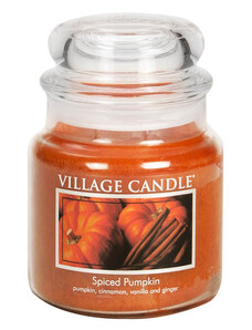 VILLAGE CANDLE vonná svíčka ve skle Spiced Pumpkin, střední