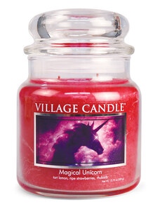 VILLAGE CANDLE vonná svíčka ve skle Magical Unicorn, střední